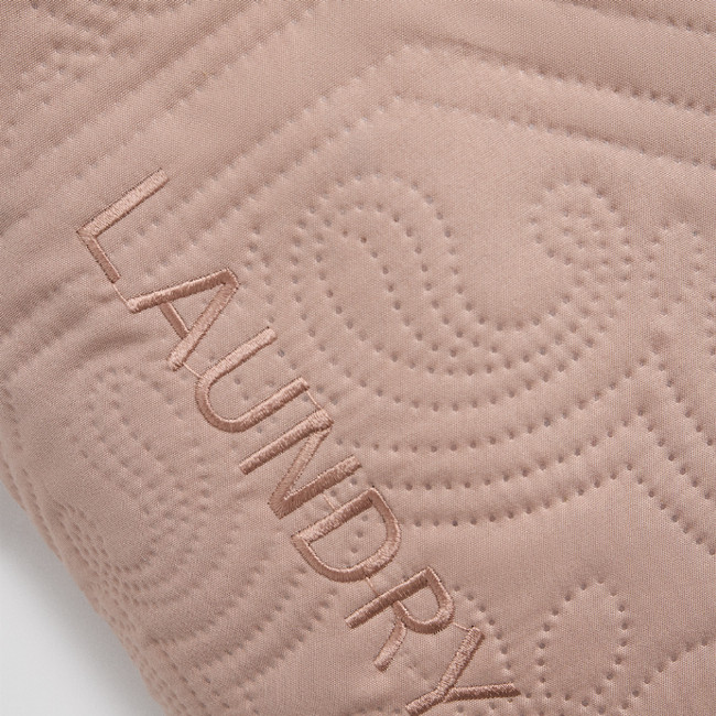 Microsilk Σάκος Απλύτων με Κέντημα Laundry Bag Nomas 30x50cm Σομόν