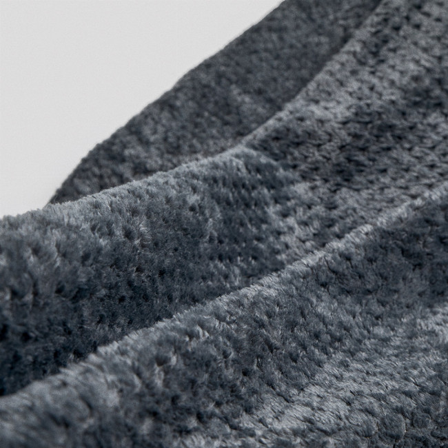 Βελουτέ Κουβέρτα Ανάγλυφη Coral Fleece Minthi 150x210cm Υπέρδιπλη (200x230cm) Ανθρακί