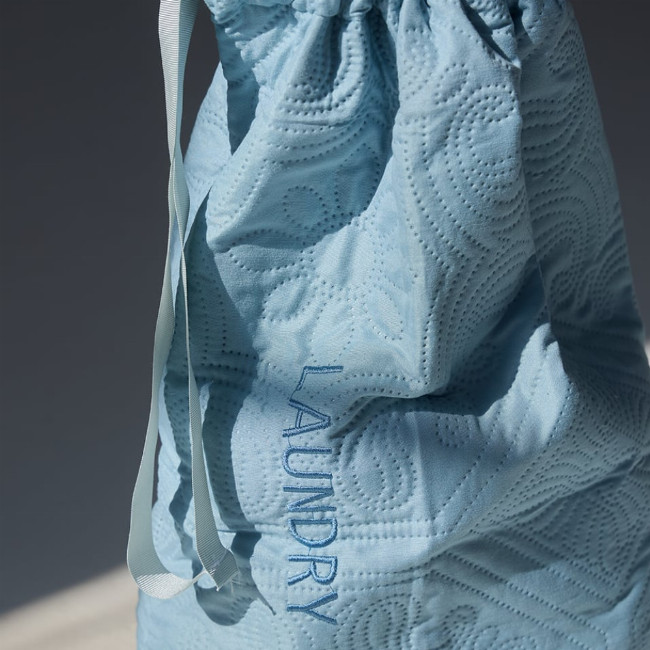 Microsilk Σάκος Απλύτων με Κέντημα Laundry Bag Nomas 30x50cm Άκουα