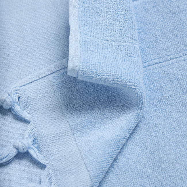 Βαμβακερή Πετσέτα Διπλής Όψης με Κρόσσια Klima σε 8 Αποχρώσεις 90x170cm Θαλάσσης | 90x170cm Γαλάζιο