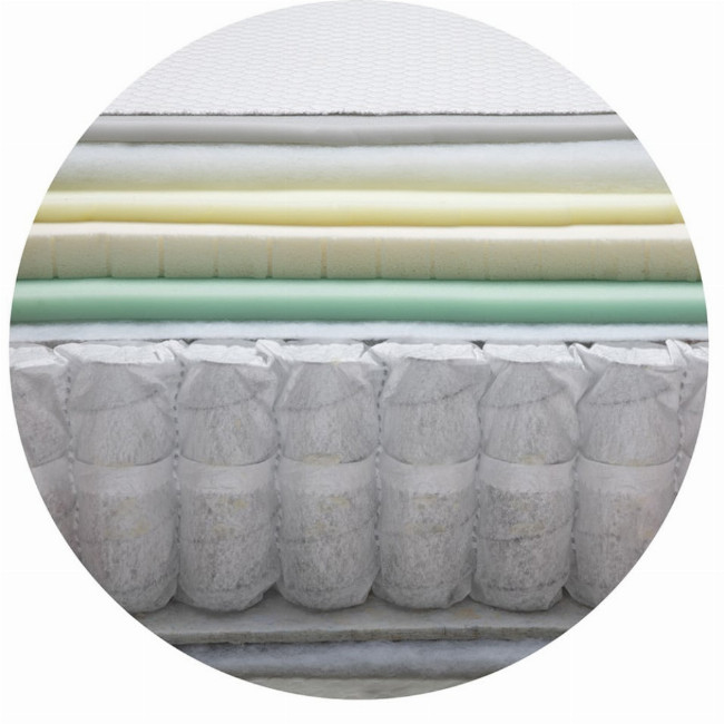 Ανατομικό Καπιτονέ Στρώμα Pocket Latex Ύφασμα Olive Oil Lart 180x200 30cm Άσπρο