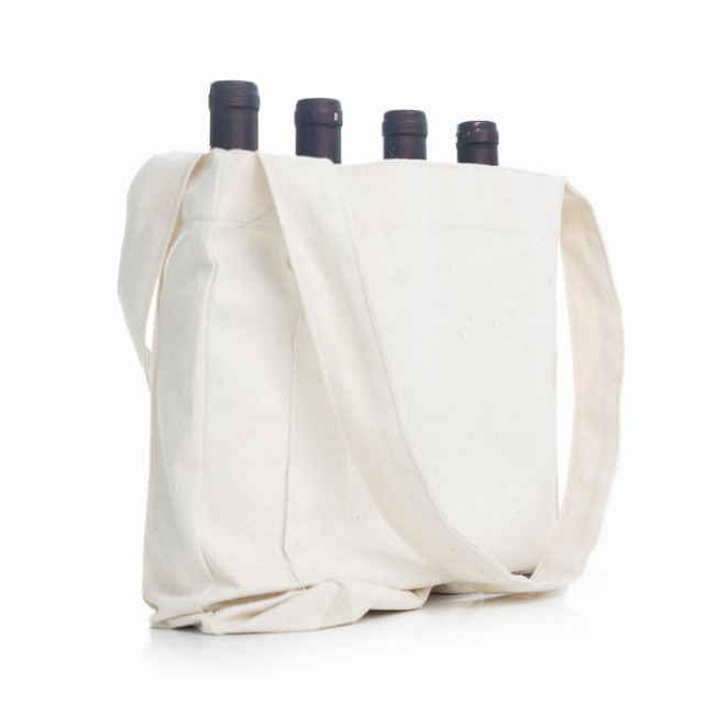 Εκρού Υφασμάτινη Τσάντα Καραβόπανο με 4 Θήκες Dutch 28x26x10cm Εκρού