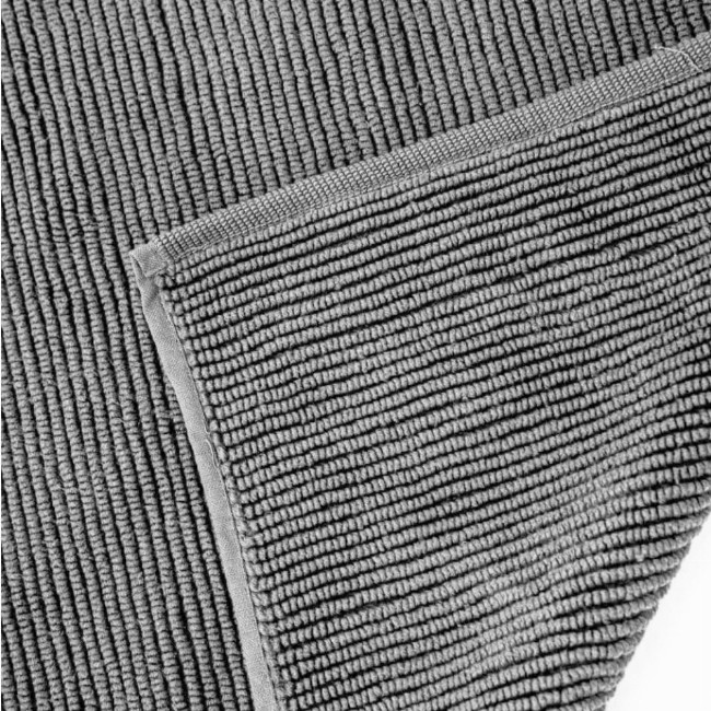 Βαμβακερό Πατάκι Μπάνιου με Ρίγα Premium 715gr 58x60cm 3 Αποχρώσεις 58x60cm Γκρι