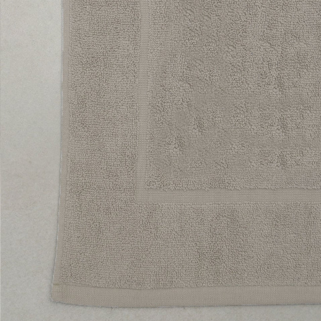 Βαμβακερό Πετσετέ Πατάκι Μπάνιου Softy 50x70cm Γκρι - Μπεζ
