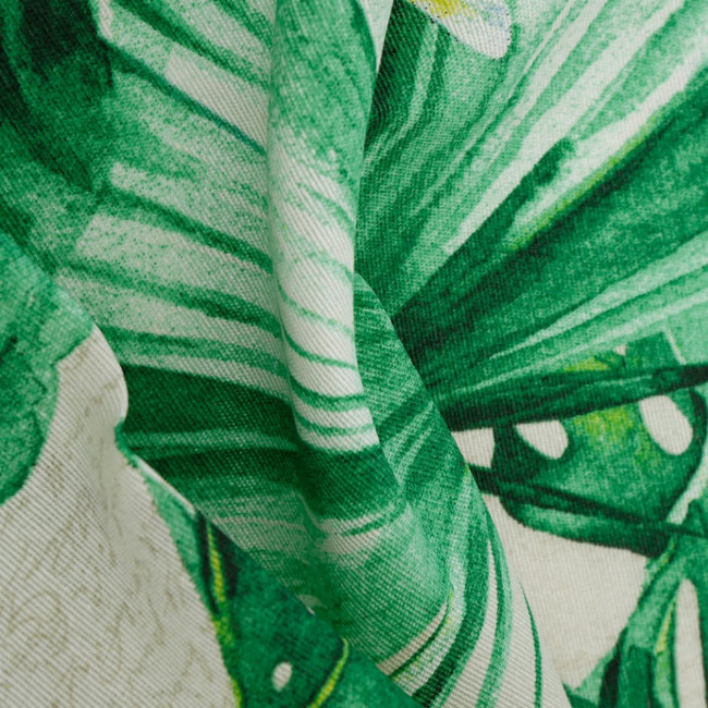 Μπεζ Ύφασμα με Σχέδιο Φοίνικες Palmeras Φ280cm Μπεζ