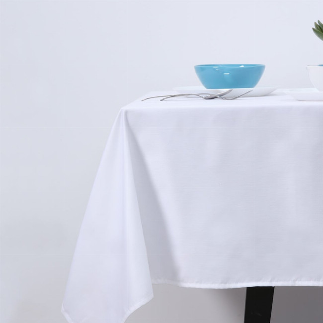 Μονόχρωμο τραπεζομάντηλο Alexia 4 ατόμων (136x136cm) Άσπρο