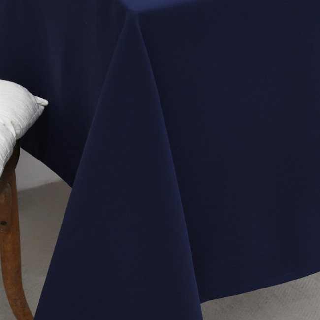 Μονόχρωμο Τραπεζομάντηλο Monaco σε 14 Αποχρώσεις. 4 ατόμων (135x135cm) Blue Black