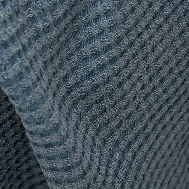 3D Βαμβακερή Πετροπλυμένη Κουβέρτα-Ριχτάρι Siran California King (270x290cm) Μπλε