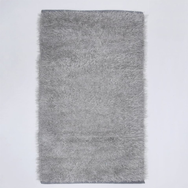 Σετ Κρεβατοκάμαρας 3 Τεμαχίων Shaggy Χαλί 4 Εποχών Aryama σε 7 Αποχρώσεις Σετ Γκρι