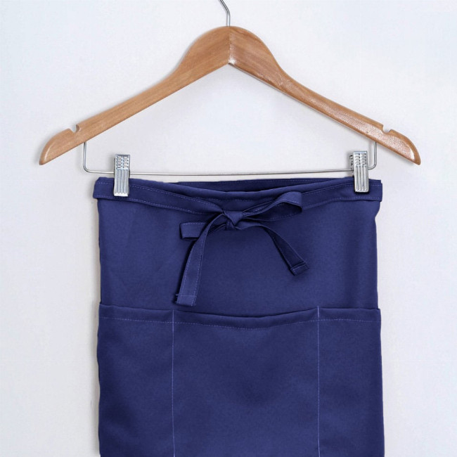 Αλέκιαστη Ποδιά Μέσης Κοντή Σερβιτόρων Monaco σε 11 Αποχρώσεις Μέσης (35x55cm) Μπλε Σκούρο