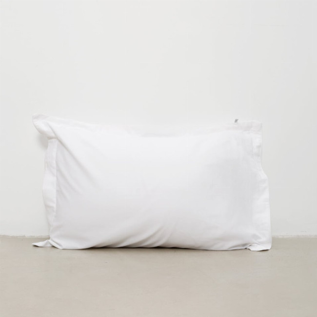 Ξενοδοχειακή Βαμβακερή Μαξιλαροθήκη Oxford 3 Πλευρές Με Ρέλι Denise 50x70 5cm Άσπρο