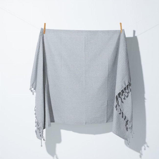 3D Βαμβακερή Πικέ Πετσέτα Παρεό Pereira 90x160cm σε 7 Αποχρώσεις Παρεό | 90x160cm Γκρι