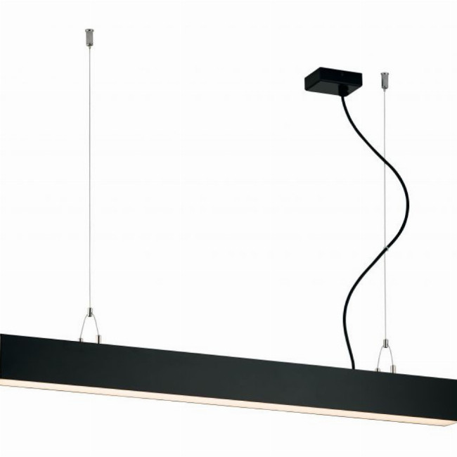 Γραμμικό Χωνευτό Trimless L1140 3000K Μαύρο Dim. Station Ultra L:1140 H:75
