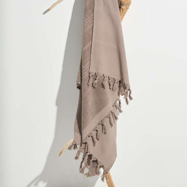 Βαμβακερή Πετσέτα Διπλής Όψης με Κρόσσια Klima σε 8 Αποχρώσεις 90x170cm Θαλάσσης | 90x170cm Elephant