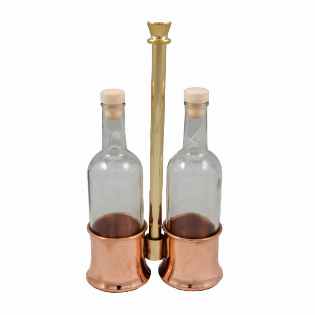 Δοχείο για λάδι/ξύδι χειροποίητο χάλκινο (14Lx25H) Mediterranean Art