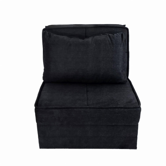 Artekko Thales Γκρι Πολυθρόνα Κρεβάτι με Αποθηκευτικό Χώρο (110x85x90)cm Κρεβάτι (200x85x45)cm - 110cm x 85cm x 90cm