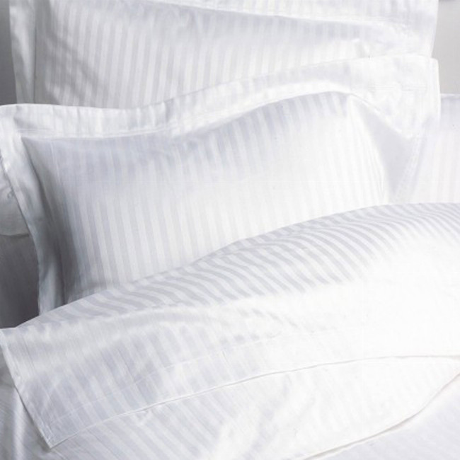 Λευκό σετ πάπλωμα με ρίγα 1εκ. βαμβακοσατέν 240 TC
