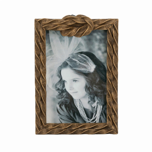 Artekko Frame Μπρονζέ Κορνίζα Ρητίνης για Φωτογραφία 4Χ6" (13x2.3x18)cm - 13cm x 2.3cm x 18cm