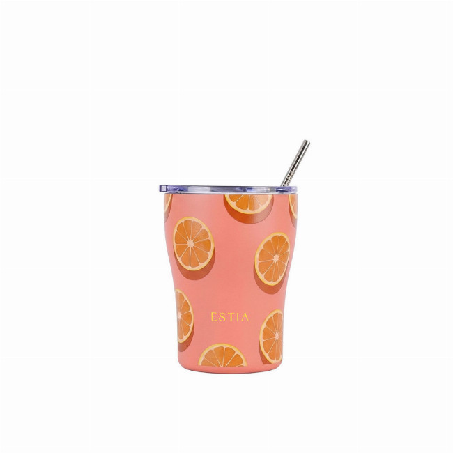 ESTIA ΘΕΡΜΟΣ COFFEE MUG SAVE THE AEGEAN 350ml ORANGE POP